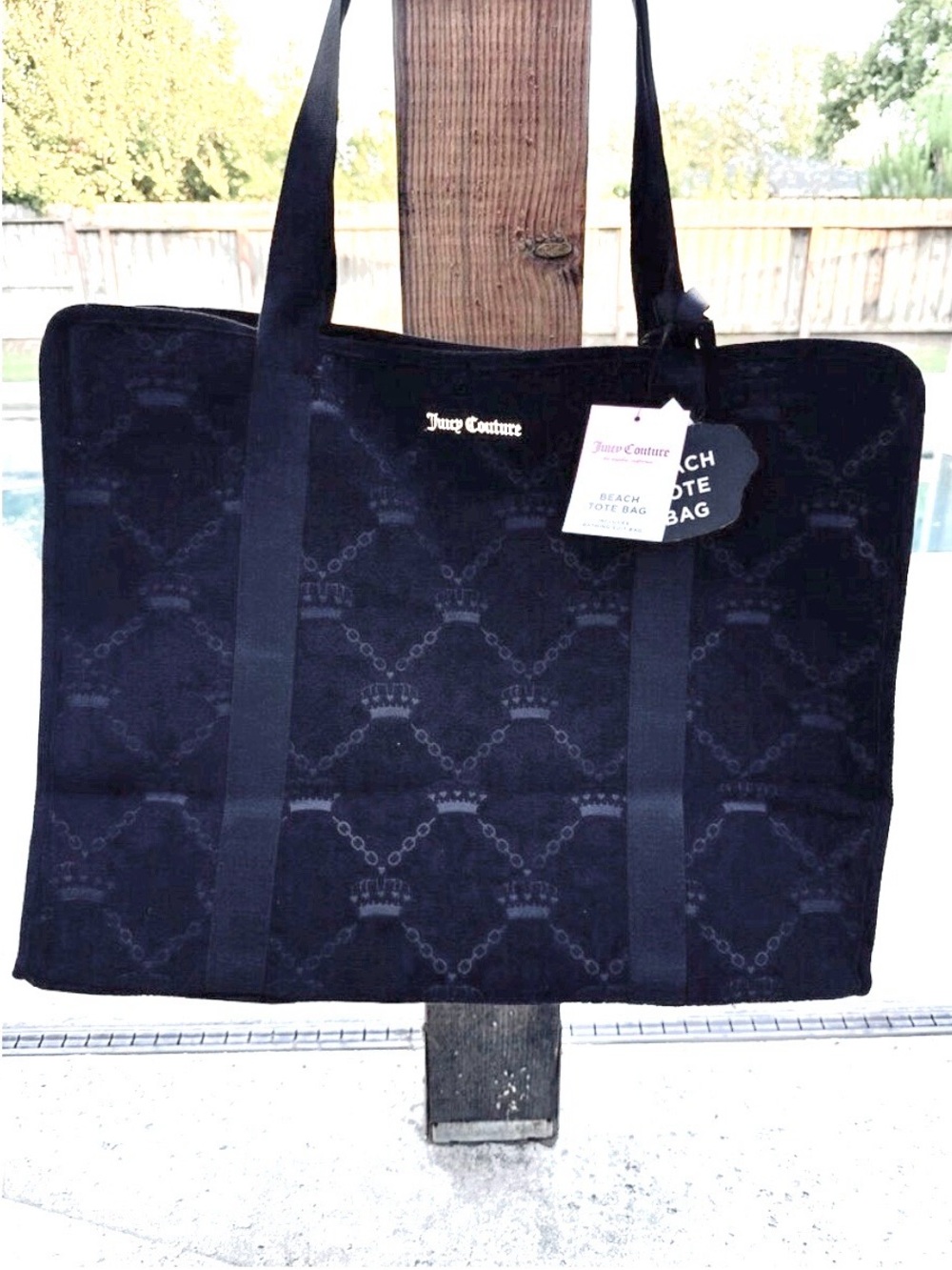 Juicy Couture Beach Tote with Bathing Suit Bag